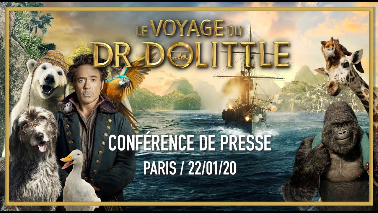 Conférence de presse, "Le Voyage du Dr Dolittle" - Slidemovies