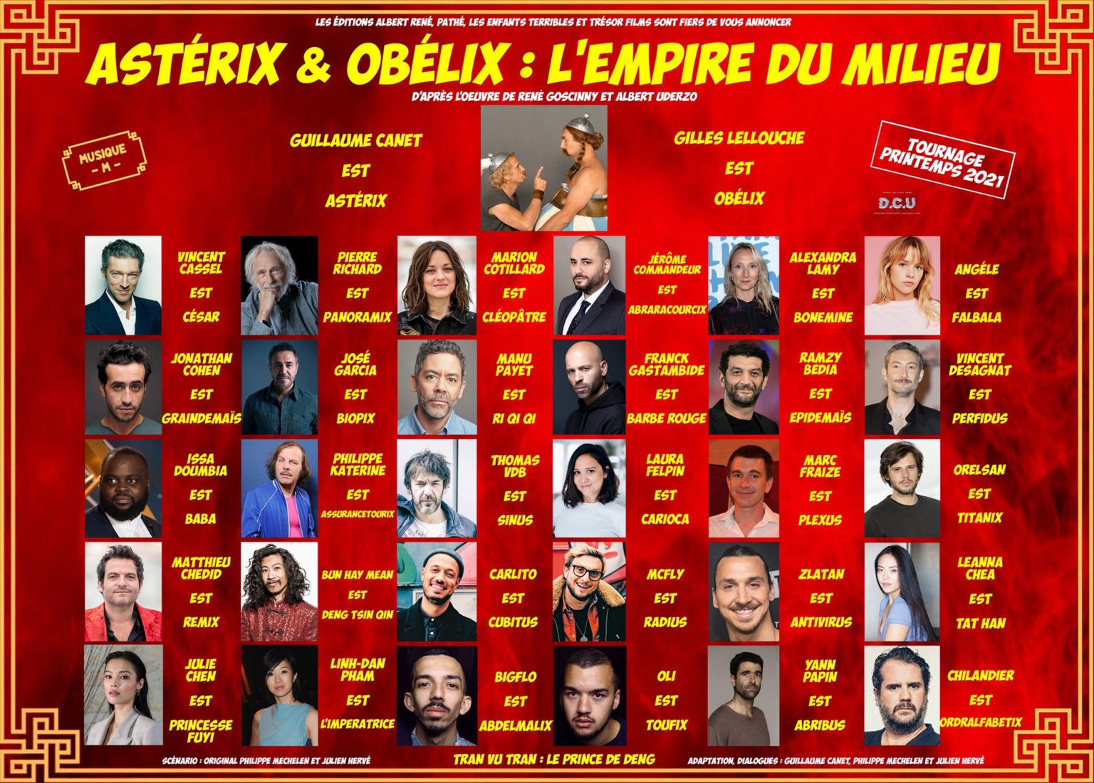 Asterix et Obélix L'Empire du Milieu révèle son casting complet